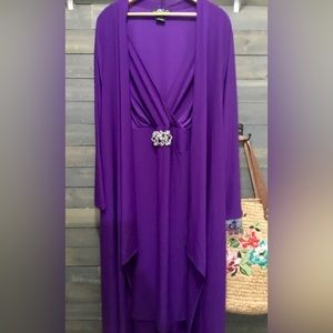 Purple Midnight Velvet special occasion dress Size 2X